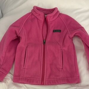 Columbia Kids Bright Pink Fleece Jacket